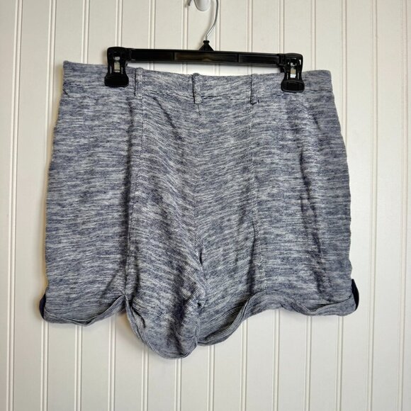 Anthropologie Saturday Sunday Navy Pull On Shorts Stretch Cuffed A49 - Picture 3 of 5